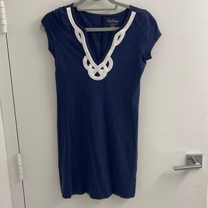 Lily Pulitzer nautical navy white day beach dress